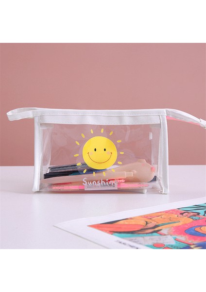 Ofis Tedarik Stili Şeffaf Kalem Kutusu Kawaii Telefon Kılıfı Çanta Pop It Kalemlik Okul Malzemeleri Büyük Kutu (Yurt Dışından)
