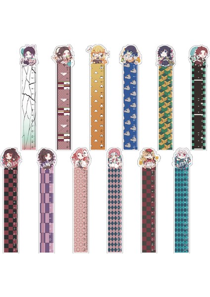 No.12 Tarzı Anime Sevimli Okul Malzemeleri Kamado Nezuko Agatsuma Zenitsu El Yapımı Cetvel (Yurt Dışından) fiyatları