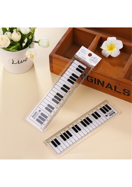 20CM Tarzı 15 cm Siyah Beyaz Sevimli Müzik Notaları Piyano Şeffaf Plastik Düz Cetvel Çizim Ölçü Cetveli Öğrenci Kırtasiye (Yurt Dışından) fiyatları