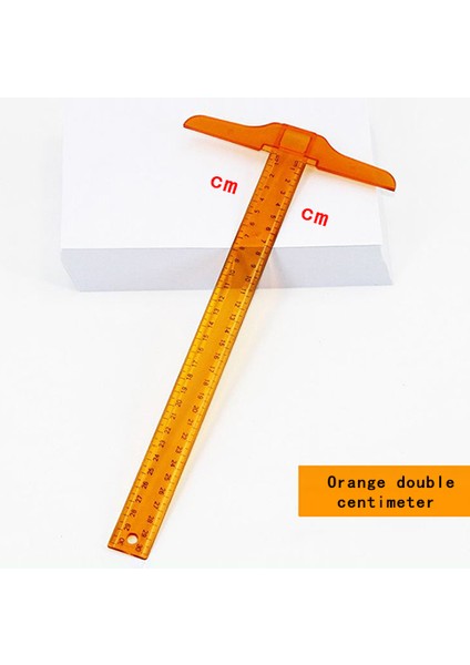No.1 Tarzı 1 Adet T Şekilli Çift Taraflı Ölçü Cetveli Taslak Çizim Aracı Plastik Ofis Malzemeleri Kırtasiye Aksesuarı 30CM Inç, cm (Yurt Dışından)