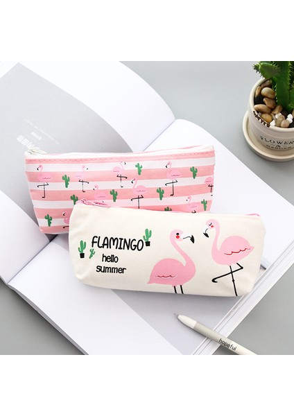 Tianwenfense Stili Sevimli Kalem Kutusu Flamingo Desenli Hediye Okul Kalemlik Kalem Çantası Okul Malzemeleri Kırtasiye (Yurt Dışından) modelleri