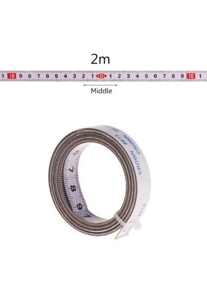 5m Tarzı Kesim Testeresi Iz Takımı Ölçü Bandı Kendinden Yapışkanlı Metrik Çelik Cetvel M (Yurt Dışından)