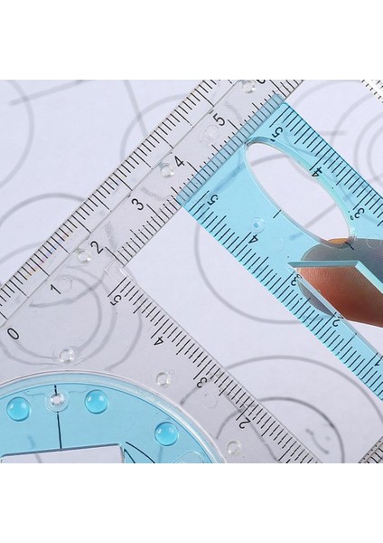 Bir Stil Okul Ofis Mimarlık Malzemeleri Için Çok Fonksiyonlu Geometrik Çizim Şablonu Ölçüm Aracı (Yurt Dışından)