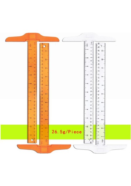 No.2 Tarzı 1 Adet T Şekilli Çift Taraflı Ölçü Cetveli Taslak Çizim Aracı Plastik Ofis Malzemeleri Kırtasiye Aksesuarı 30CM Inç, cm (Yurt Dışından) fiyatları