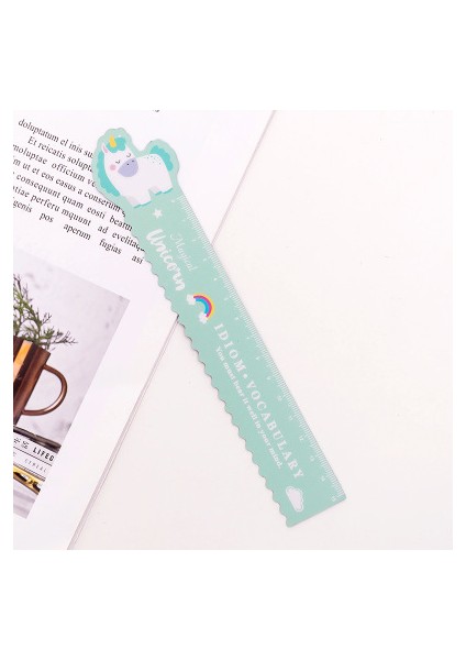 Pembe Tarzı 1 Adet Unicorn Manyetik Cetvel Sevimli Kawaii Kırtasiye Yenilik Hediye Cetveli Öğrenci Yumuşak Tasarım Cetvel Çizim Kuralları Okul Malzemeleri Seti (Yurt Dışından)