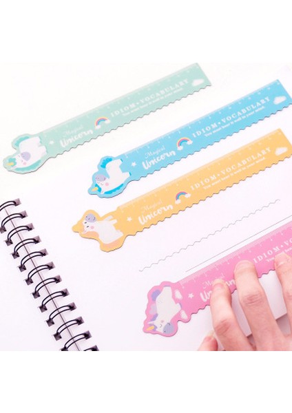Pembe Tarzı 1 Adet Unicorn Manyetik Cetvel Sevimli Kawaii Kırtasiye Yenilik Hediye Cetveli Öğrenci Yumuşak Tasarım Cetvel Çizim Kuralları Okul Malzemeleri Seti (Yurt Dışından) fırsatları
