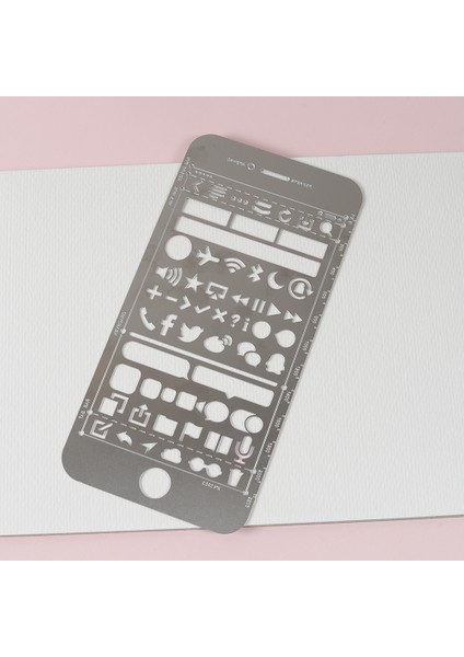 B 138X67MM Stili 1 Adet Metal Çizim Şablonu Çok Fonksiyonlu Kedi Delikli Cetvel Şablonu Yer Işareti Günlük Albüm Dergi Scrapbooking Kırtasiye Cetveli (Yurt Dışından) fırsatları