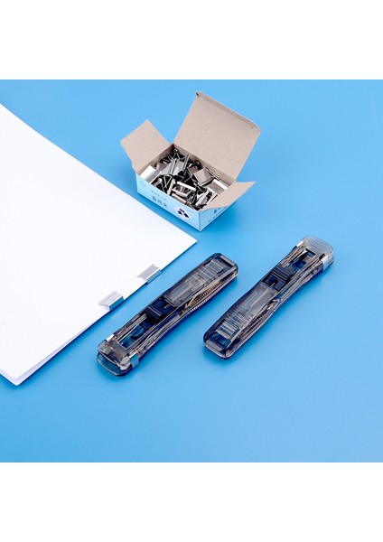 Şeffaf Stil Şeffaf Zımba Yeni Ofis Aksesuarları Atılabilir Metal Klips Itici Spillatrice Okul Malzemeleri Itici Klips Zımba (Yurt Dışından) fiyatları