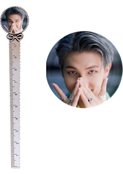 No.11 Stili 10 cm Metal Cetvel Sanat Çizim Malzemeleri Army Bomb Kpop Boys - V Jung Kook Jımın Rm Suga Jın J Hope - K-Pop Albümü Love Yourself (Yurt Dışından)