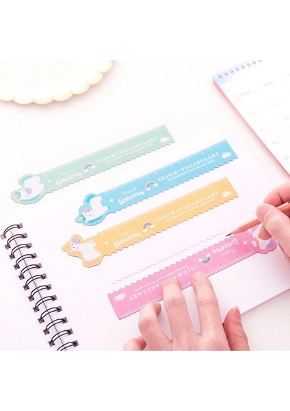 No.8 Stili 15 cm Lytwtw'un Sevimli Kawaii Domuz Unicorn Katlanabilir Plastik Çizim Ölçü Doğru Cetvel Aracı Hediye Kırtasiye Okul Ofis Malzemesi (Yurt Dışından) modelleri