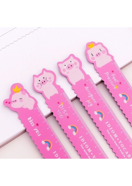 No.8 Stili 15 cm Lytwtw'un Sevimli Kawaii Domuz Unicorn Katlanabilir Plastik Çizim Ölçü Doğru Cetvel Aracı Hediye Kırtasiye Okul Ofis Malzemesi (Yurt Dışından) indirimleri