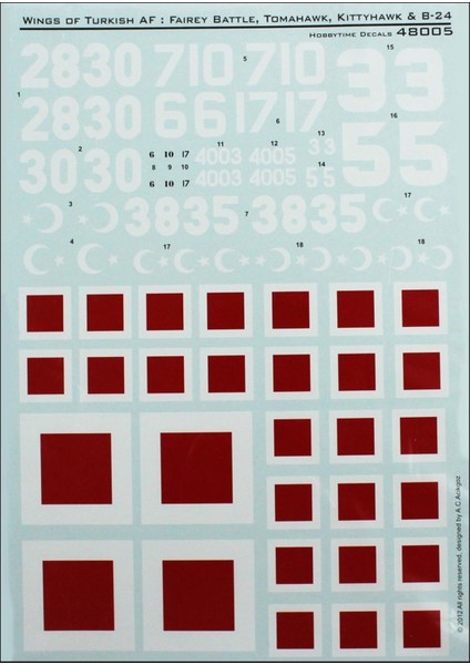 48005 1/48 Kıtty And Tom Hawk Decals