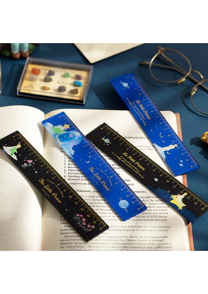 D Stili 15CM Küçük Prens'in Gül Bronzlaşma Akrilik Cetvel Bullet Journal Aksesuarları Ölçme Çizim Estetik Kore Ofis Malzemeleri (Yurt Dışından) modelleri