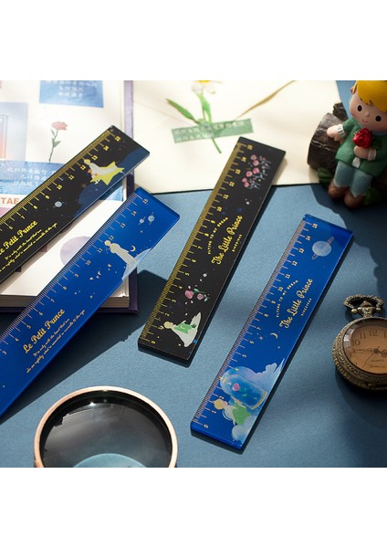 D Stili 15CM Küçük Prens'in Gül Bronzlaşma Akrilik Cetvel Bullet Journal Aksesuarları Ölçme Çizim Estetik Kore Ofis Malzemeleri (Yurt Dışından) fırsatları