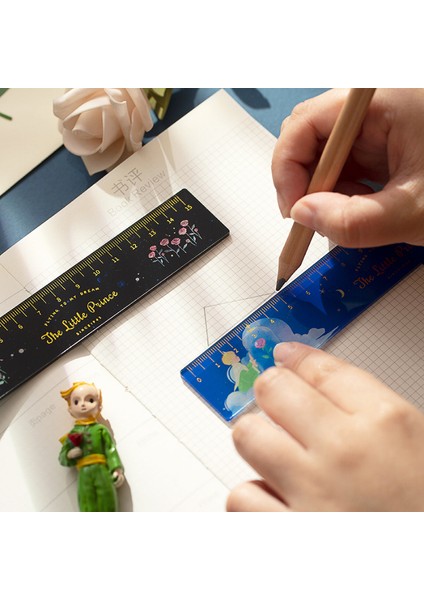 D Stili 15CM Küçük Prens'in Gül Bronzlaşma Akrilik Cetvel Bullet Journal Aksesuarları Ölçme Çizim Estetik Kore Ofis Malzemeleri (Yurt Dışından) indirimleri