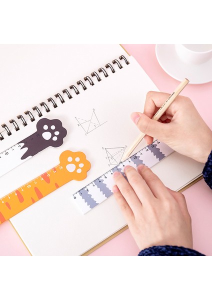 Bir Stil 15CM Sevimli Kedi Pati Ahşap Düz Cetvel Kawaool Ofis Malzemeleri Planlayıcı Aksesuarları Öğrenci Ödülü (Yurt Dışından) modelleri