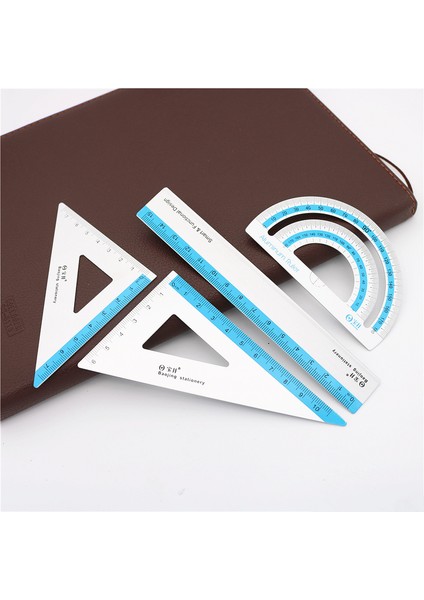 Üçgen Cetvel Yeşil Stil Uv Alüminyum Alaşımlı Cetvel Çizim Ölçüm Geometri Üçgen Cetvel Düz Kenarlı Cetvel Pergel Çeşitli Cetveller (Yurt Dışından) fiyatları