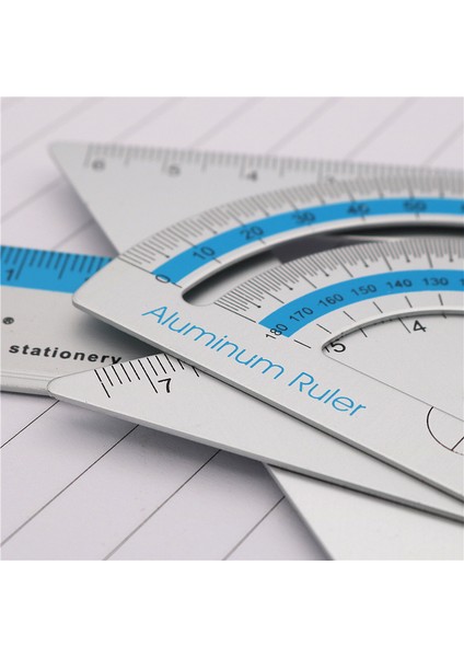 Üçgen Cetvel Yeşil Stil Uv Alüminyum Alaşımlı Cetvel Çizim Ölçüm Geometri Üçgen Cetvel Düz Kenarlı Cetvel Pergel Çeşitli Cetveller (Yurt Dışından) indirimleri