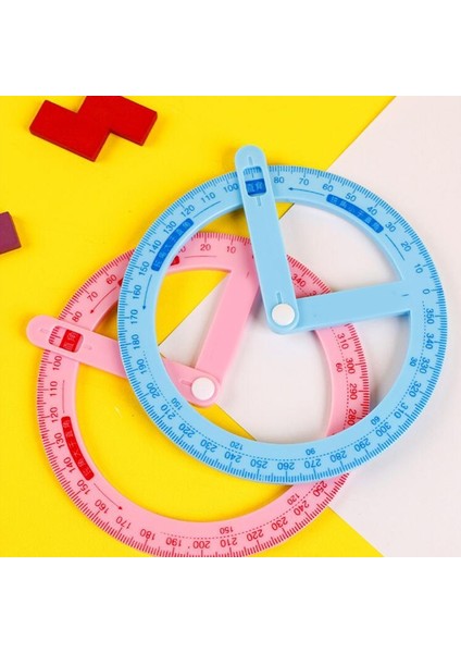 Pembe Tarzı Bk Mavi 360 Derece Pergel ile Salıncak Kol Ofis Ölçüm Çizim Aracı Öğretmen Eğitim Sınıfı Malzemeleri (Yurt Dışından)