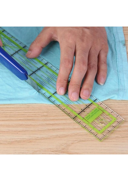 B Tipi Stili Çift Renkli Cetvel Yama Işlemeli Terzi Kumaş Metre Kesme Dikiş Dıy Dikiş Aracı Kırtasiye Çizim Cetveli (Yurt Dışından)