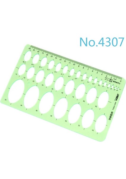 4307 Stili Yok Plastik Geometrik Şablon Cetvel Seti Daire, Oval, Yay, Üçgen, Altigen Şablon Cetveli (Yurt Dışından)