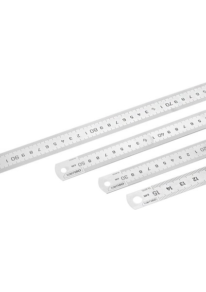 50CM Tarzı Çelik Cetvel Doğru Cetvel 15CM Paslanmaz Çelik Ölçüm Aracı Çelik Cetvel Ahşap Işçiliği Çizim Çizim Aracı (Yurt Dışından)