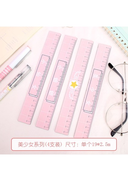 1 Adet Tasarım 4 Stil 18CM Sevimli Manyetik Flamingo Düz Cetvel Okul Için Şirin Şablon Ölçek Çizim Cetveli - Kore Ofis Malzemeleri (Yurt Dışından)