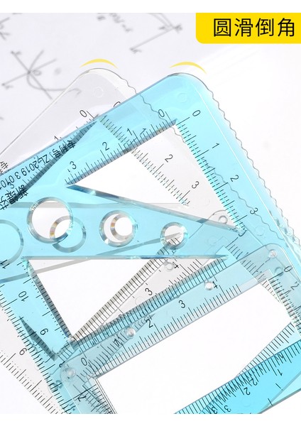 Ilkokul 3 Tarzı Çok Fonksiyonlu Çizim Cetveli Seti Geometrik Şekil Cetveli Ilkokul Matematik Çizim Şablonu Ortaokul Lise (Yurt Dışından) modelleri