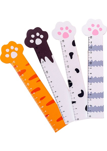 C Stili 1 Adet Ahşap Sevimli Kedi Pati Cetveli 15CM Düz Cetvel Kawaii Kırtasiye Boyama Ölçüm Araçları Okul Malzemeleri Öğrenci Övgü Hediyesi (Yurt Dışından) modelleri