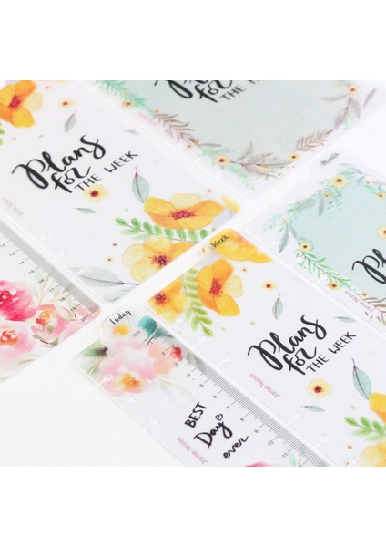 Toplam 3 Adet A6 Stili Domikee Sevimli Çiçek Desenli 6 Delikli Kitap Ayraç Cetveli, Spiral Defter Için Ince Dosya Planlayıcı Indeks Ayraç Aksesuarları, A5A6 (Yurt Dışından) fiyatları