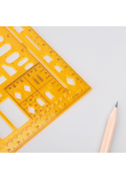 NO.494 Stili Dayanıklı K Reçine Askeri Çizim Şablonu Çizim Cetveli Ölçüm Aracı (Yurt Dışından) modelleri