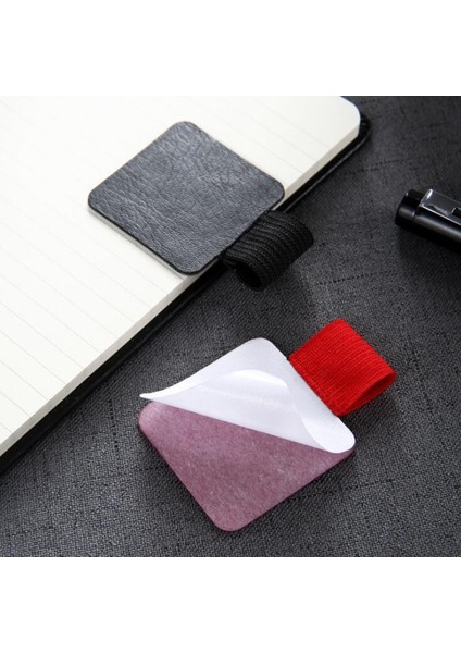 Gri Tarzı Yapışkanlı Pu Deri Defter Kalem Tutucu Günlük Planlayıcı Klip Aksesuar Okul Kawaii Kırtasiye (Yurt Dışından)