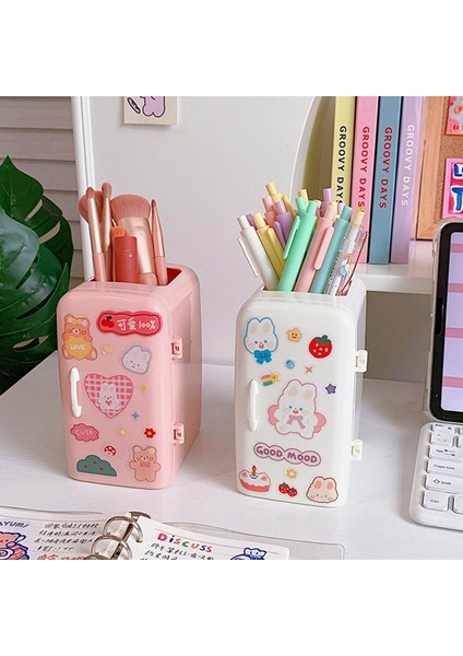 OSS22032TZ2 Stili Yeni Yaratıcı Sevimli Buzdolabı Kalemlik Çok Fonksiyonlu Büyük Kapasiteli Masaüstü Organizatör Dıy Kırtasiye Depolama Kalem Kutusu (Yurt Dışından) indirimleri