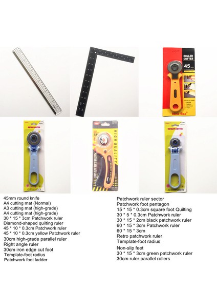 45 mm Yuvarlak Bıçak Stili Yama Aracı Tam Stil Dikiş Araçları Dikiş Cetvel Okul Kırtasiye Malzemeleri Terzi A4 A3 Kesim Matı Istediğiniz Gibi (Yurt Dışından) indirimleri
