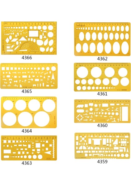 5AC1100485 Stili Mimarlık Bina Tasarım Çizim Şablonu Cetvel Şablon Ölçüm Aracı Yeni (Yurt Dışından) fiyatları