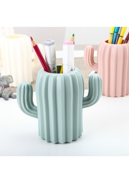Beyaz Stil Yeni Yaratıcı Masaüstü Depolama Çok Fonksiyonlu Sevimli Kaktüs Kalemlik Masaüstü Malzemeleri Basit ve Taze Masaüstü Plastik (Yurt Dışından) fiyatları