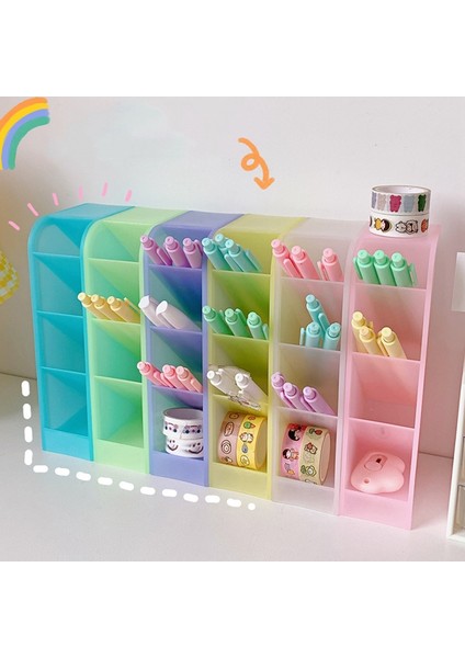 Nt3 Stili Dik Yerleştirilen 4 Bölümlü Ofis Okul Depolama Kutusu Masa Kalem Kalemi Organizatörü (Yurt Dışından) fiyatları