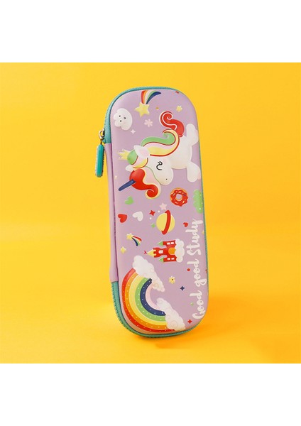 Karışık Renk Stili Kalemlik Unicorn Kawaii Materyal Escolar Kedi Kalemlik Çanta (Yurt Dışından)
