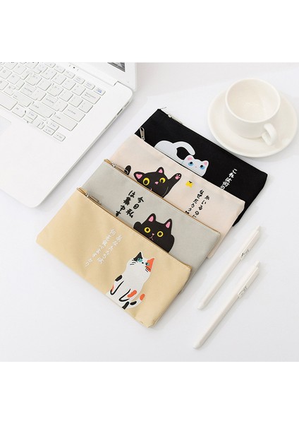 No.14 Tarzı Kawaii Kedi Oxford Kumaş Kalem Kutusu Ofis Öğrenci Kalem Kutusu Okul Malzemeleri Kalem Kutusu Astuccio Scuola (Yurt Dışından)