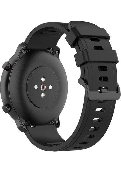 Psgt huawei Watch 18 mm Gt4 41MM Uyumlu Kordon Noktalı Desenli Hardal Silikon Kayış