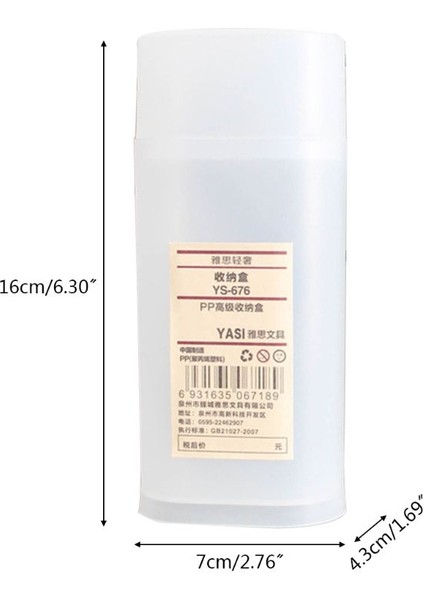 Masaüstü Şeffaf Kalem Kutusu Kalemlik Saklama Kutusu Kapaklı Kırtasiye Okul B85B (Yurt Dışından) fiyatları