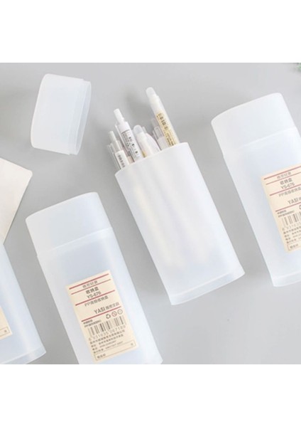 Masaüstü Şeffaf Kalem Kutusu Kalemlik Saklama Kutusu Kapaklı Kırtasiye Okul B85B (Yurt Dışından) modelleri