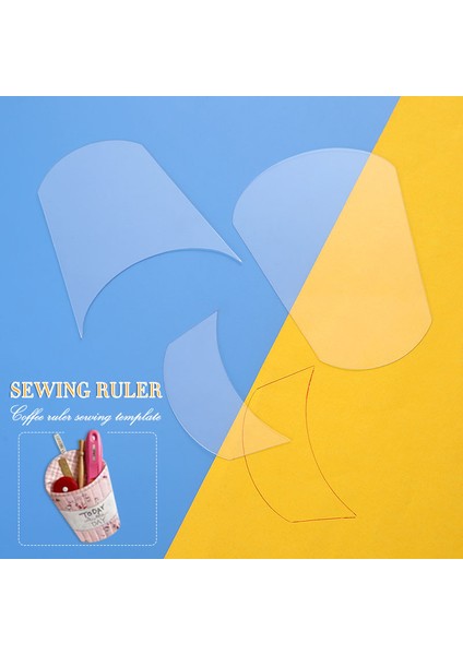 Küçük Stil Cof Cetvel Dikiş Şablonu Yeniden Kullanılabilir Kendin Yap El Yapımı Dikiş Cetveli Çok (Yurt Dışından) modelleri