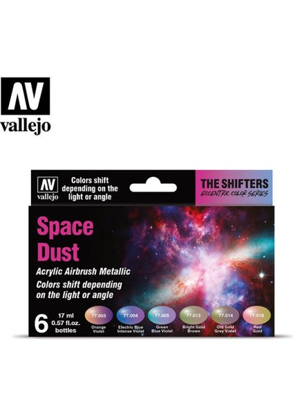 77091 6X17 Ml. Space Dust, Shifter Serisi Model Boyası Seti