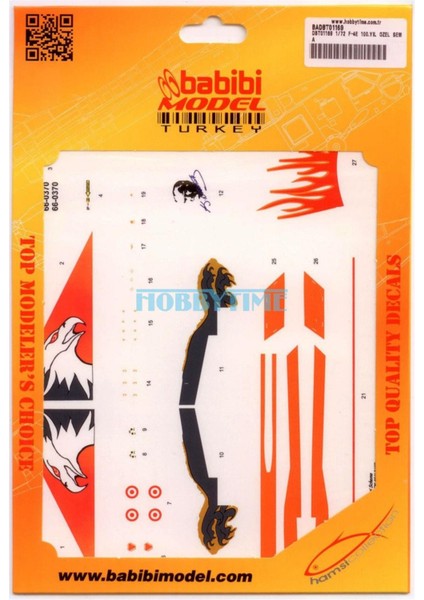 DBT01169 1/72 F-4e, 100.YIL Özel, Dekal Çıkartma