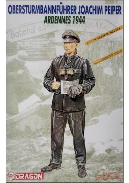 1620 1/16 Ölçek Alman Yarbay (Ardennes 1944) Asker Figürleri Plastik Model Kiti