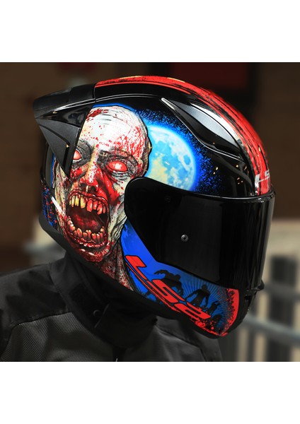 Rapıd 2 Race Zombıe Siyah-Kırmızı Kask
