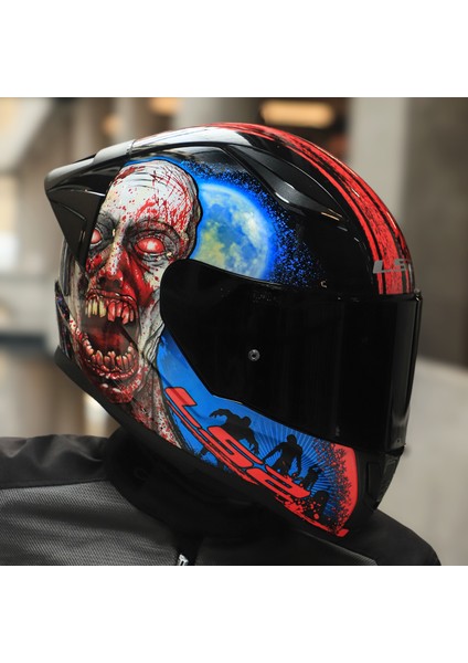 Rapıd 2 Race Zombıe Siyah-Kırmızı Kask