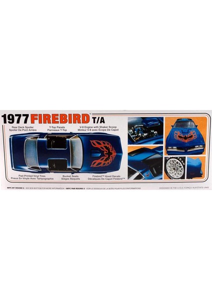 916M 1/25 1977 Pontiac Firebird T/a Araba Demonte Plastik Maketi