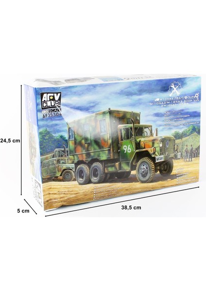 Afv Club AF35304 1/35 M109A3 Konteyner Kasalı Askeri Kamyon Demonte Plastik Maketi